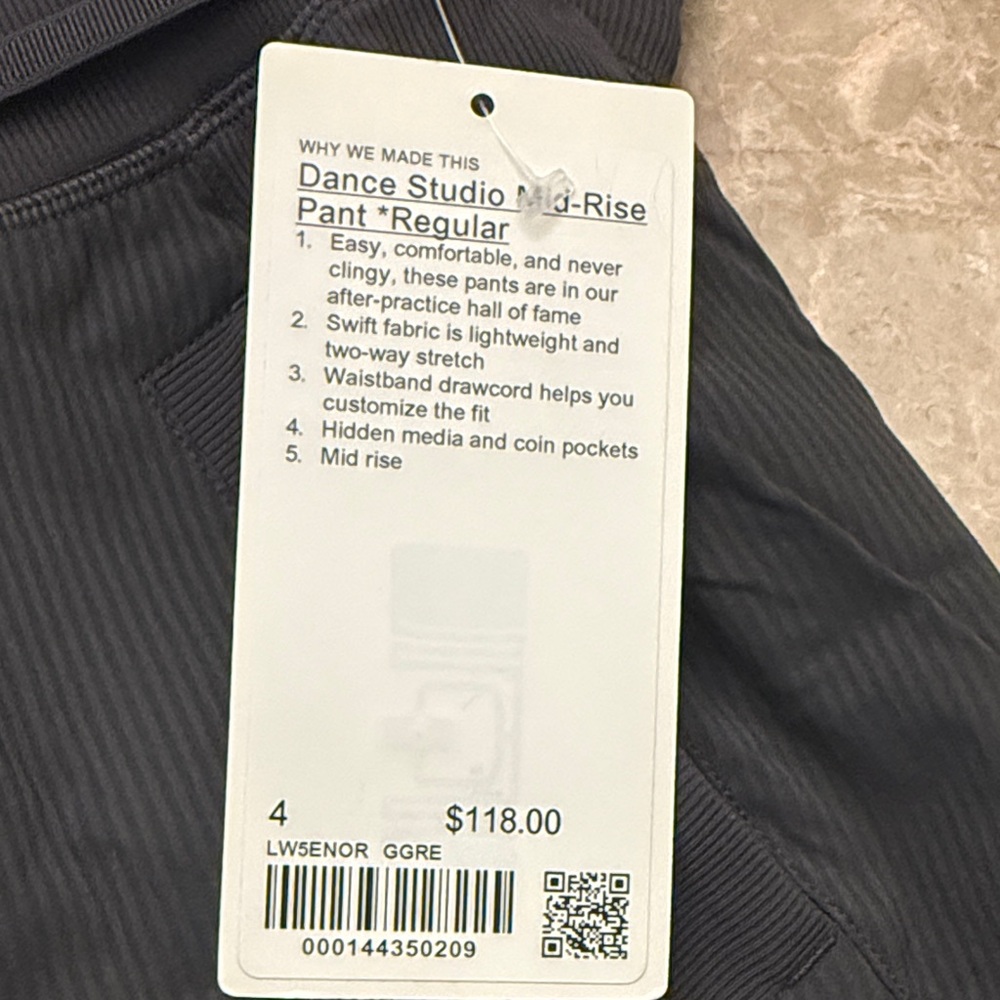 Lululemon Dance Studio Mid-Rise Pant *Regular size 4 - Picture 3 of 6